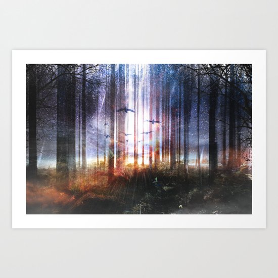 Absinthe forest Art Print