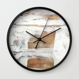 DesignQ Modern Wall Clock 'Waves Epoxy Resin Art V' Large Wall Clock for Living Room Decor