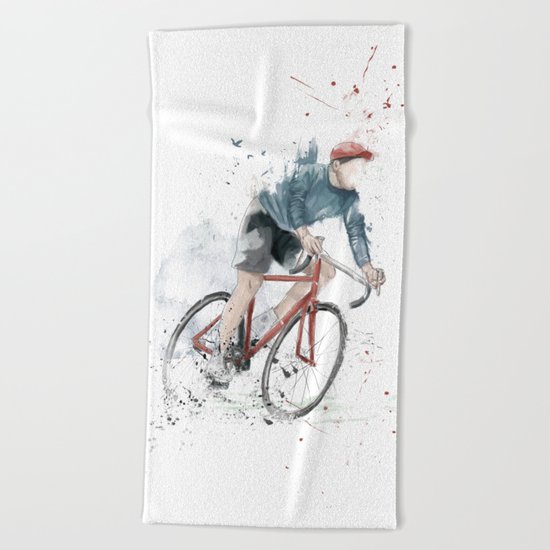I want to ride my bicycle Beach Towel