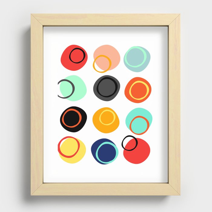 Color Drop Recessed Framed Print