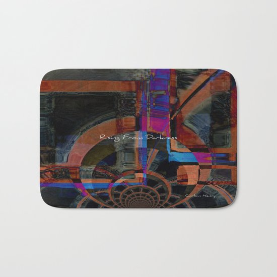 Rising From Darkness Abstract - Happiness - Inspiration Bath Mat