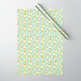 Avocado Pattern - Neo Mint Wrapping Paper