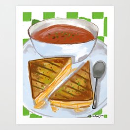 Grilled Cheese Art Print