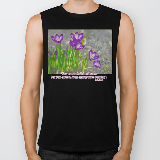 Spring Crocus Biker Tank
