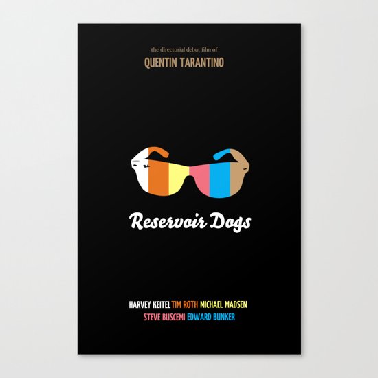 Minimal Reservoir Dogs Poster Canvas Print
