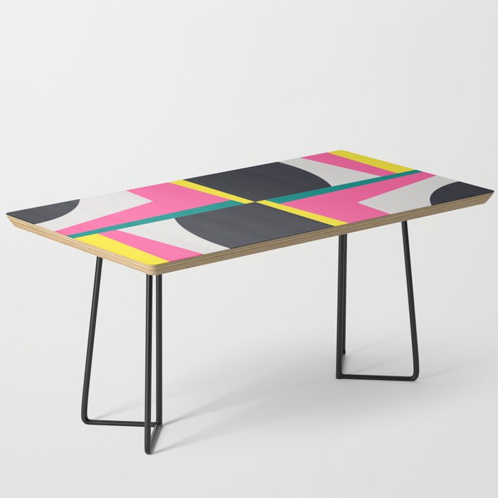 Modern Geometric 65 Pink Coffee Table