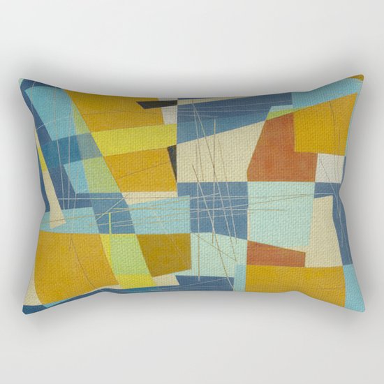 Don Quixote and the Windmill Rectangular Pillow