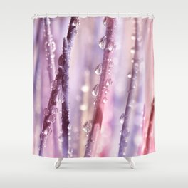 Drops Pink Shower Curtain