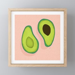 Avocado and Peach Framed Mini Art Print