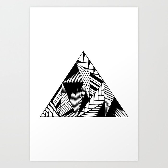 Triangle Pattern Art Print
