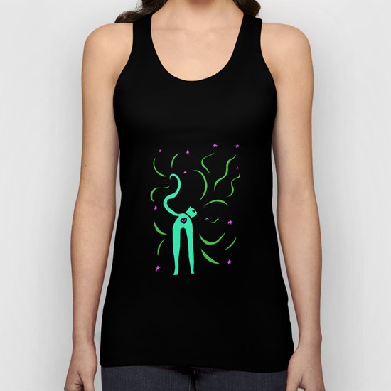 Cat's Heart Butt Unisex Tank Top