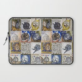 Medieval Cats Licking Their Butts Laptop Sleeve