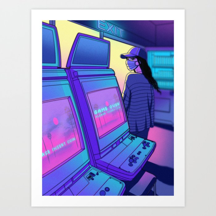 Arcade Hours Art Print