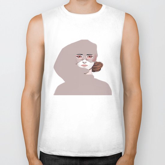 Untitled in Red Biker Tank