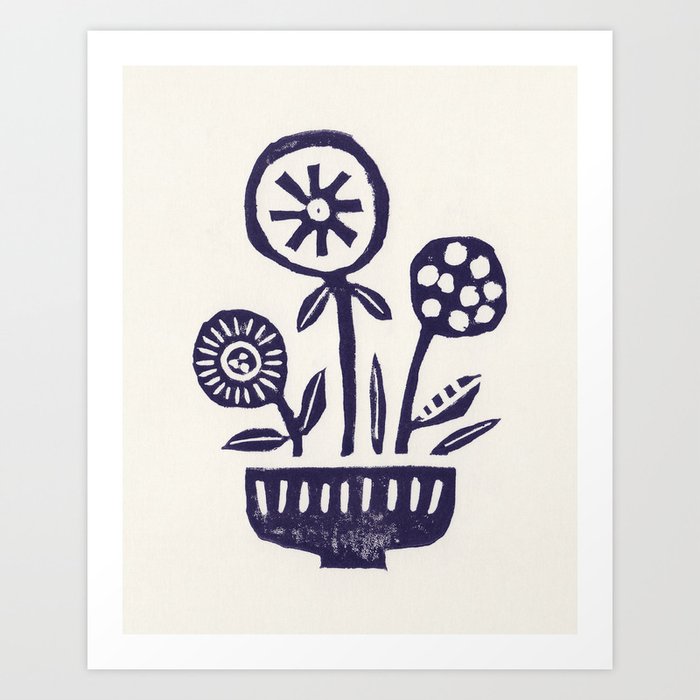 Native Flowers Art Print