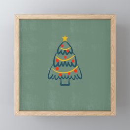 Minimalist Christmas Tree Framed Mini Art Print