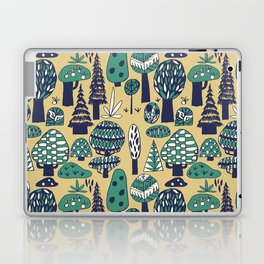 Whimsical tropical jungle pattern Laptop Skin