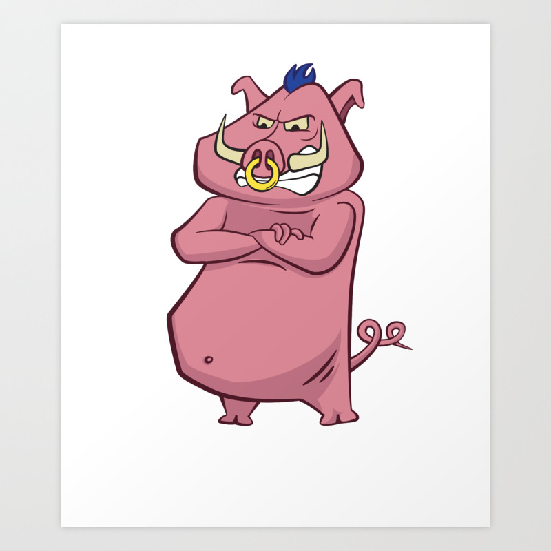 Year of the Earth Pig Chinese horoscope Art Print