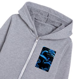 The Dragon Blue Kids Zip Hoodie