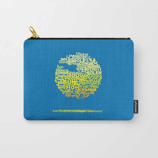 Sun in Different Languages Carry-All Pouch