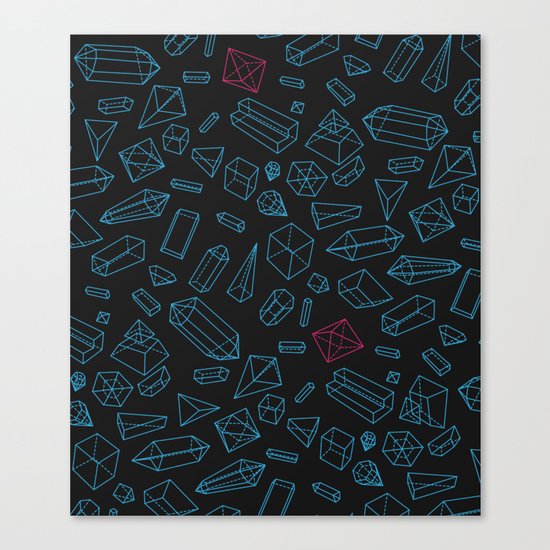 Crystals Pattern Canvas Print