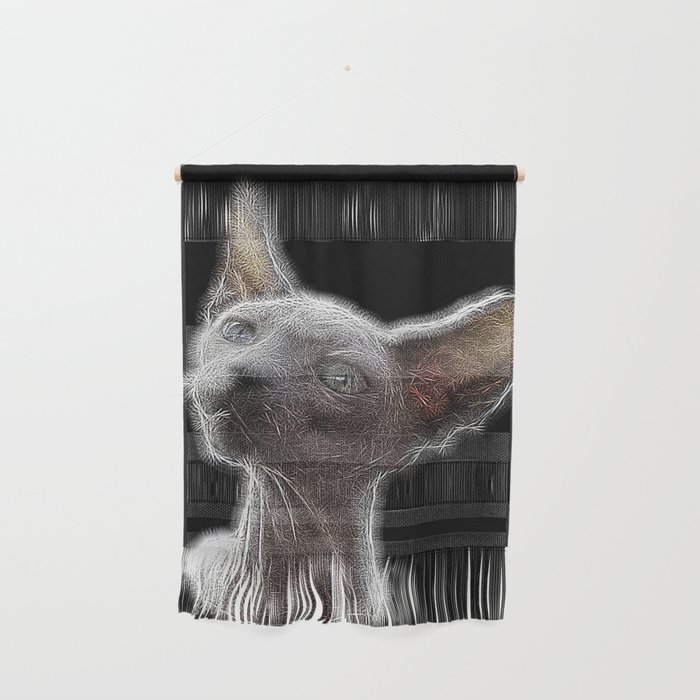 Spiked Sphynx Cat Wall Hanging