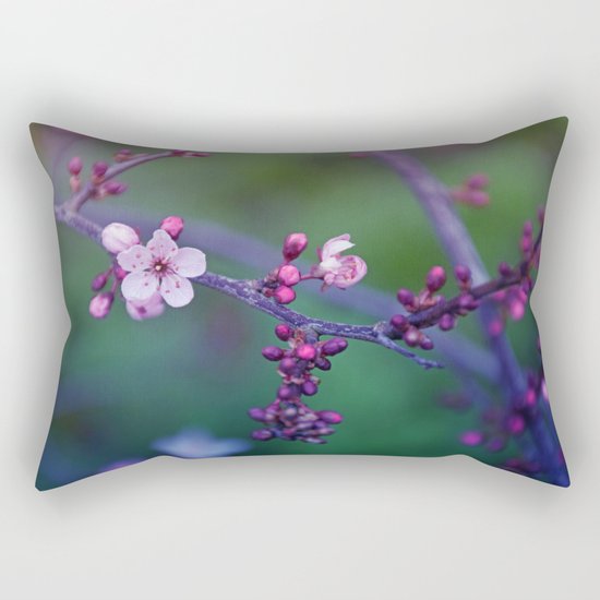 Dreamy purple Cherry Blossom Rectangular Pillow