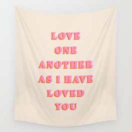 John 13 34 Bible Verse Love One Another As I Have Loved You Scripture Wall Art Christian Quote Decor Wall Tapestry
