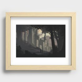 The glow of intrigue Recessed Framed Print