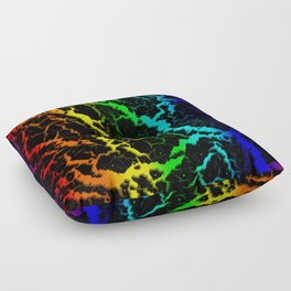 Cracked Space Lava - Light Spectrum Floor Pillow