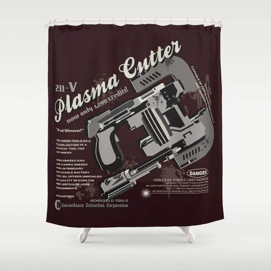 Dead Space - Plasma Cutter Shower Curtain