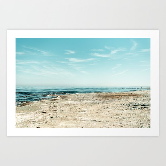 Sand beach Ocean Art Print