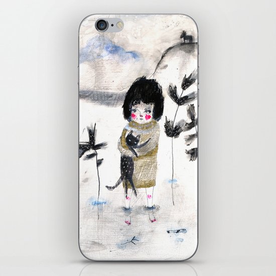Cat and me iPhone & iPod Skin