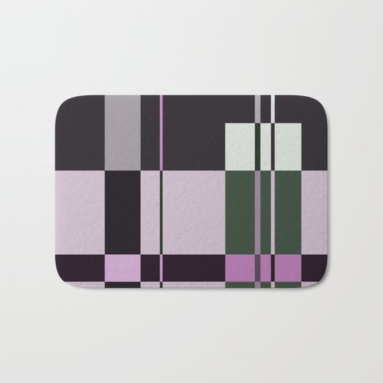 Interesting Geometry - Pale, pastel artwork Bath Mat