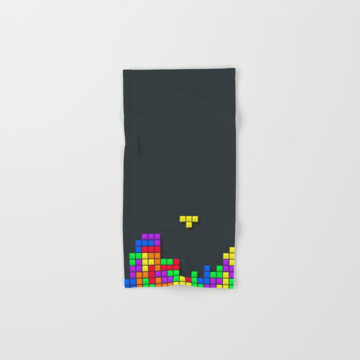 Tetris print design Hand & Bath Towel