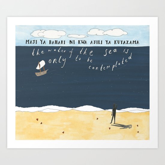 Sea Contemplation Art Print