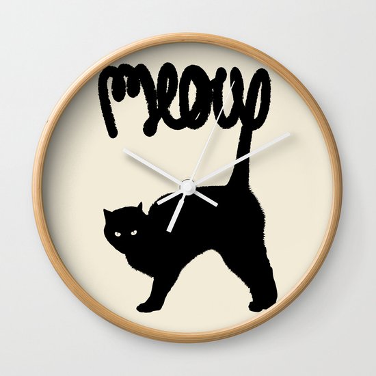 Meow Wall Clock