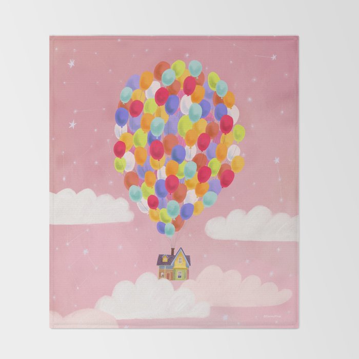 Up By Anna Shepeta Throw Blanket By Pixar Society6