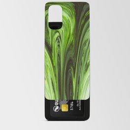 Bright Neon Green Abstraction Artwork Android Card Case