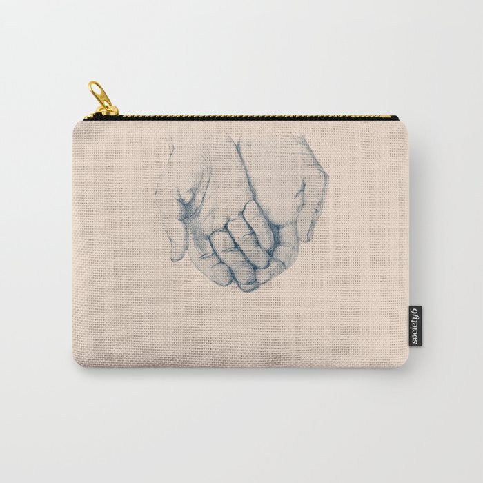 this is your hand, these are my hands, this is the world. Carry-All Pouch
