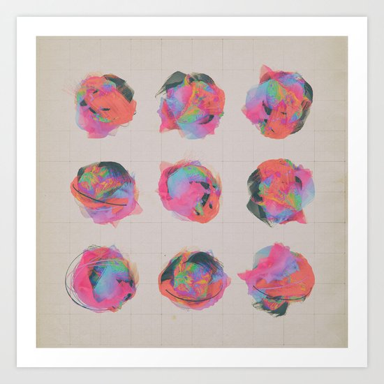T.VARIATIONS (everyday 8.25.15) Art Print