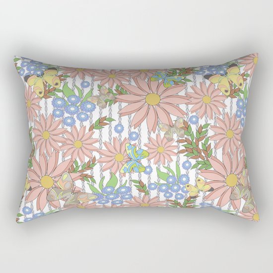 cute floral pattern Rectangular Pillow