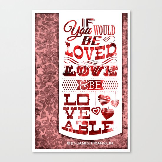 To Be Loved Canvas Print