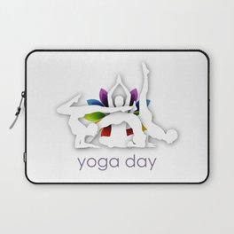 Yoga meditation Chakra or aura colors ayurvedic wellness	 Laptop Sleeve