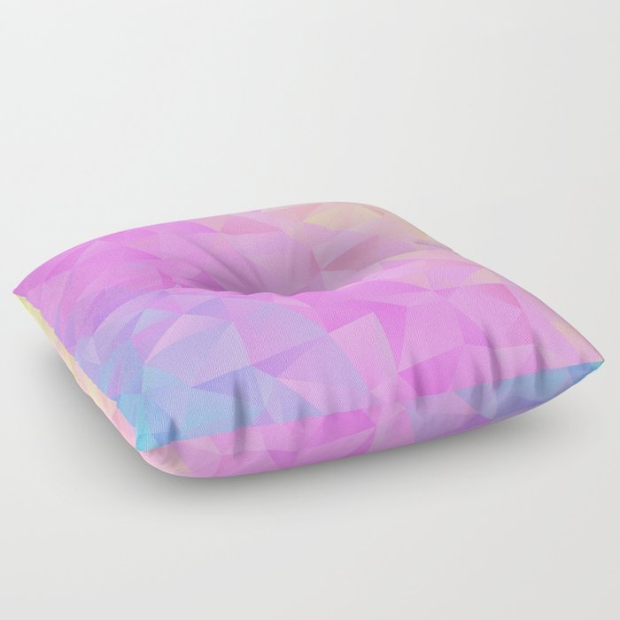 Unicorn Rainbow Sparkling Crystal Floor Pillow