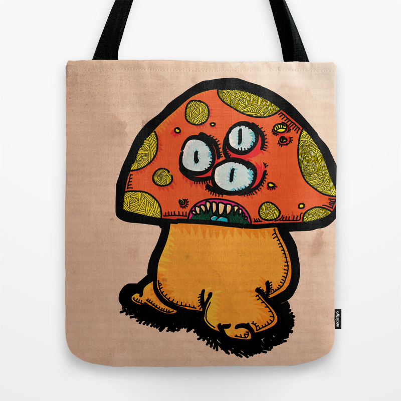 mushroom tote bag