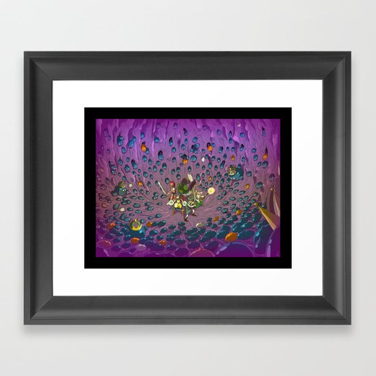 Slimed ! Framed Art Print