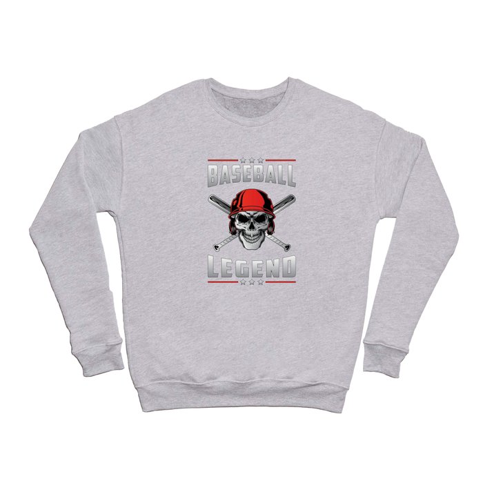 Baseball Sports Catcher Pitcher Bat Funny Gift Crewneck Sweatshirt