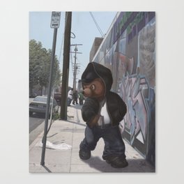 Gangsta Teddy Canvas Print