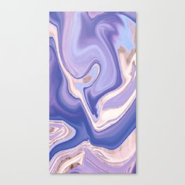 Lavender Liquid Marble Canvas Print
